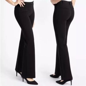 Betabrand Black Yoga Dress Pants Two Pocket Flare W1553-BK Women's Medium M